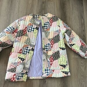 VRG GRL Quilt-Patterned Puffer